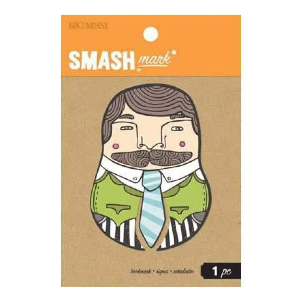Smash Mark - Nice Tie Oversized Artsy Bookmark*
