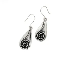 Statement Teardrop Spiral Earrings