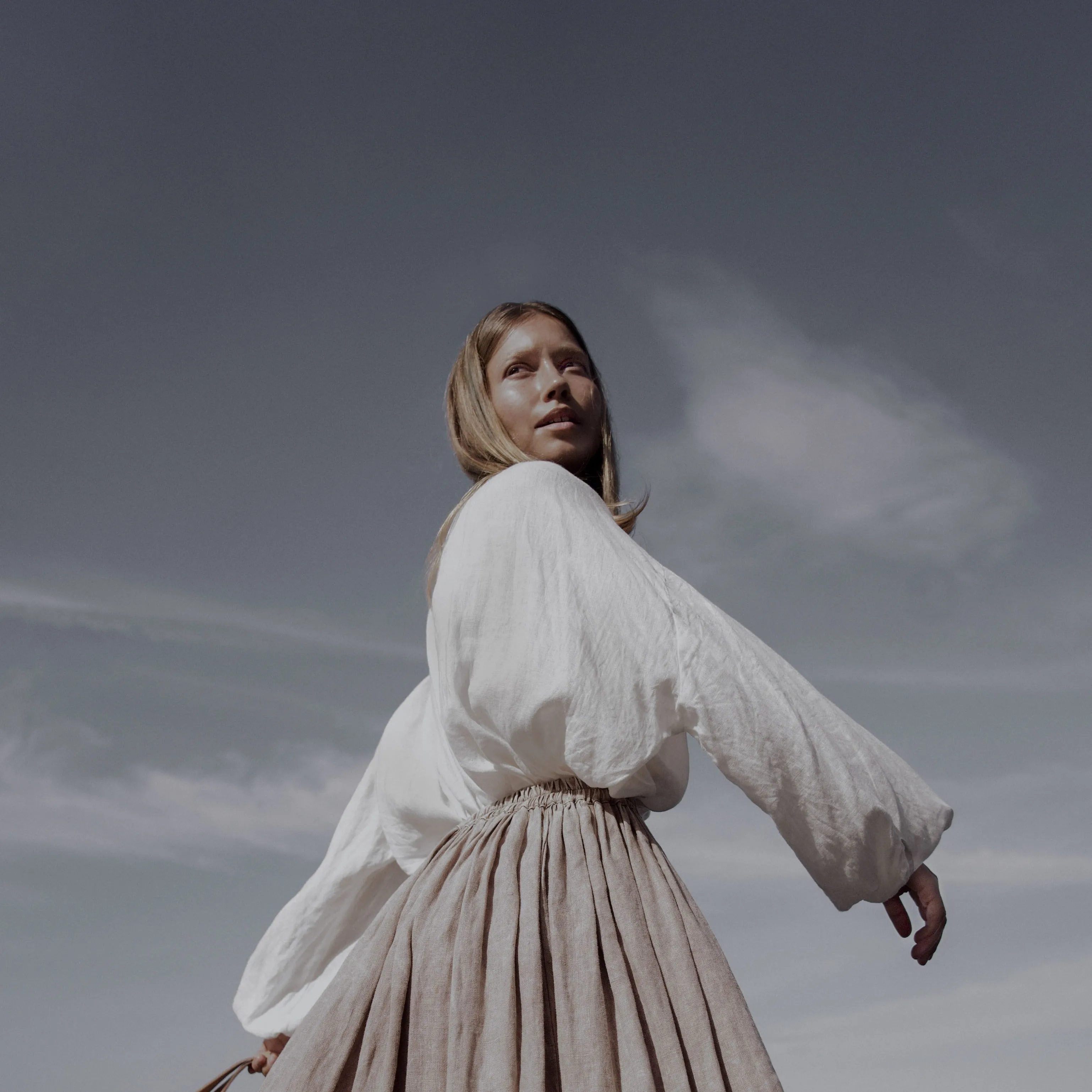 TERLALU [ too ]  - handdyed 100% cotton oversize blouse