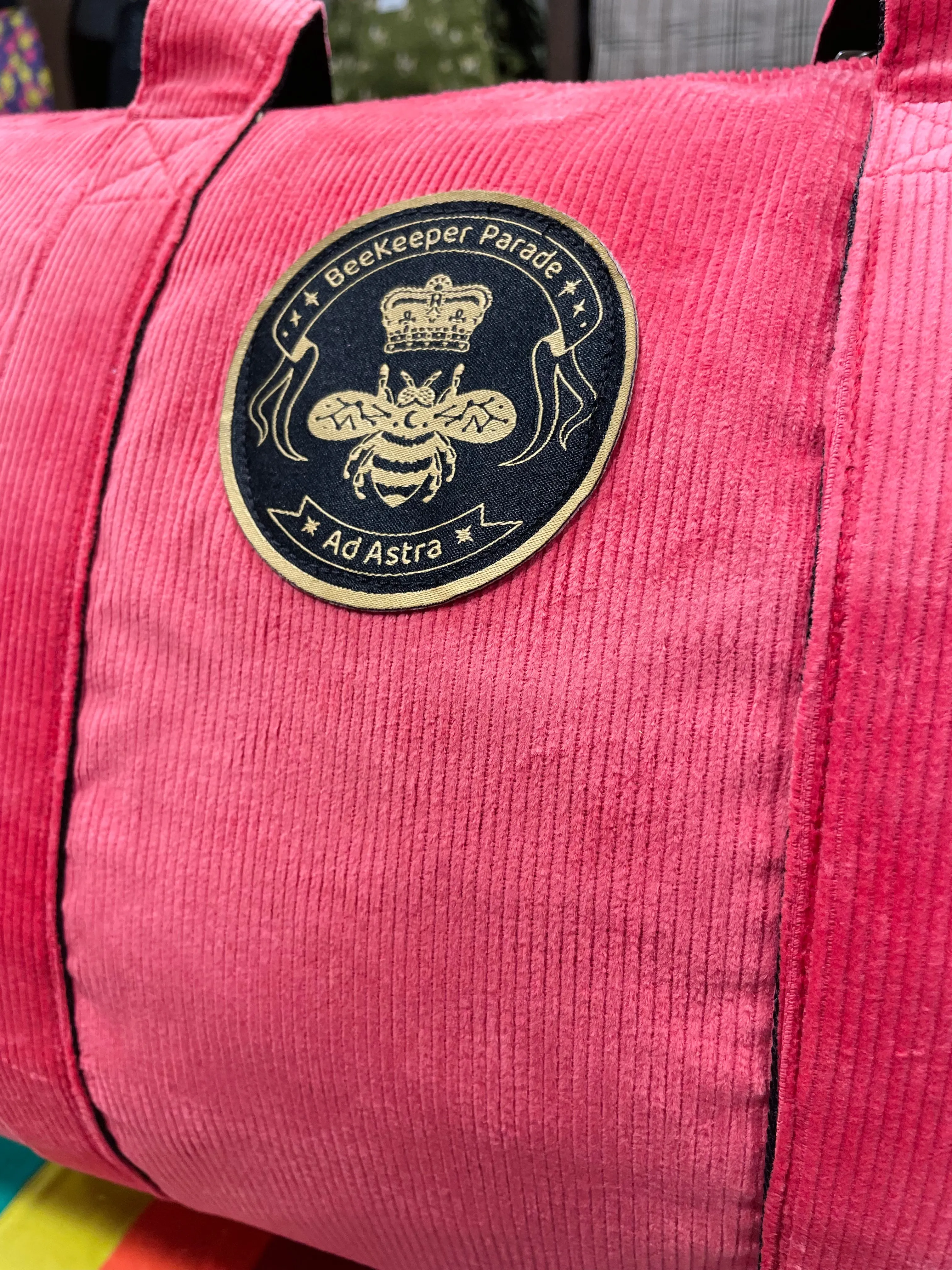 The Panda Watermelon 🍉 Corduroy BeeKeeper Carry-All (Black Label)