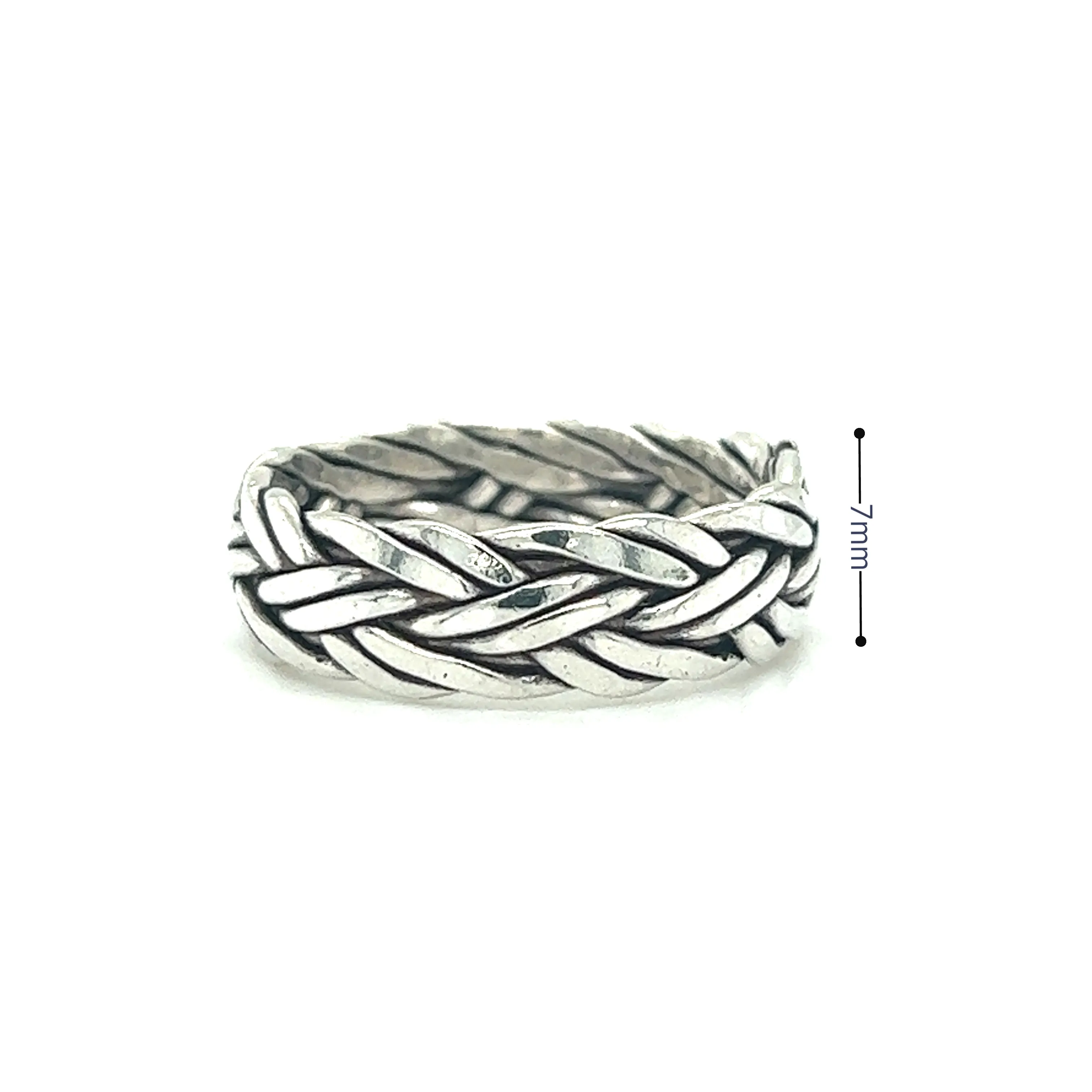 Thick Double Strand Braided Ring