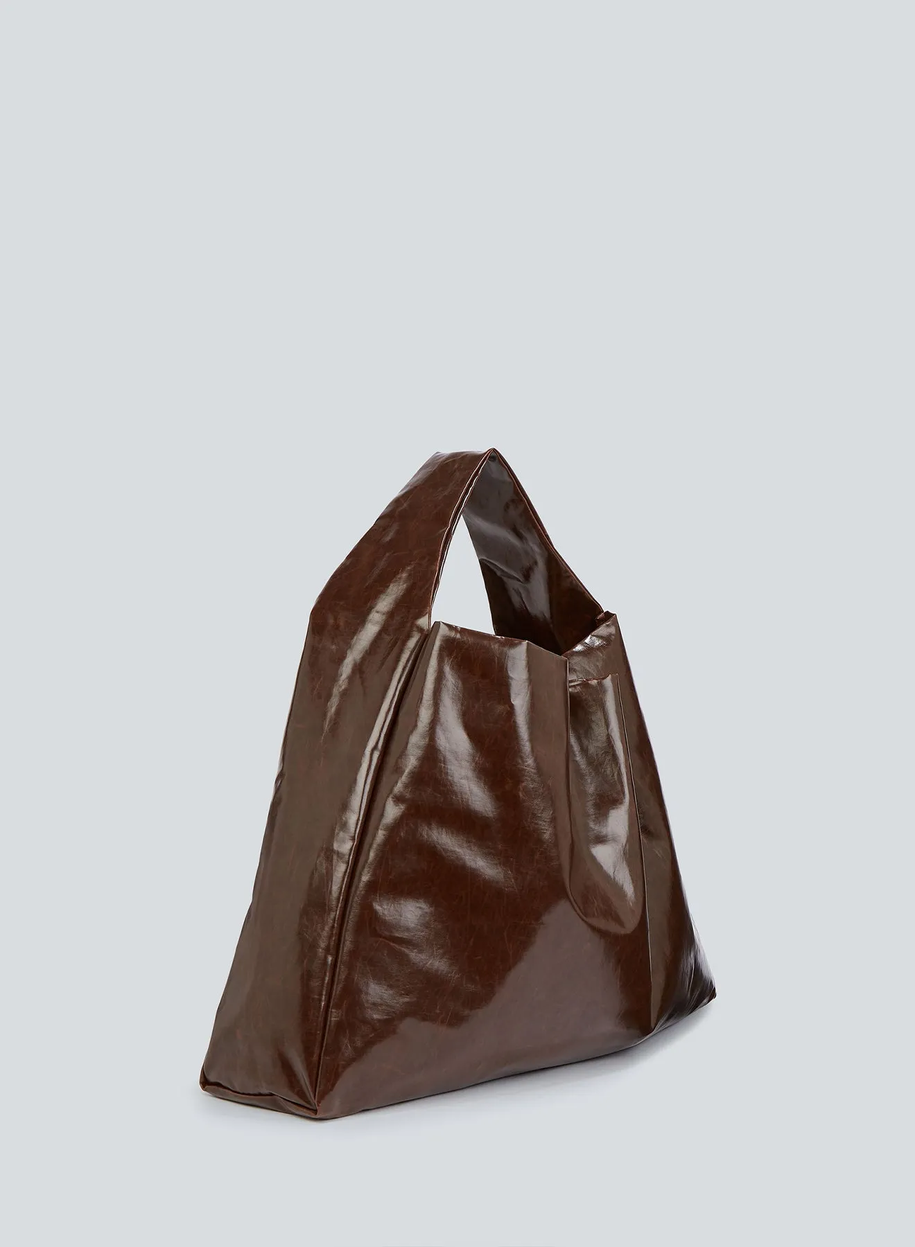 Tote shoulder skai | dark brown