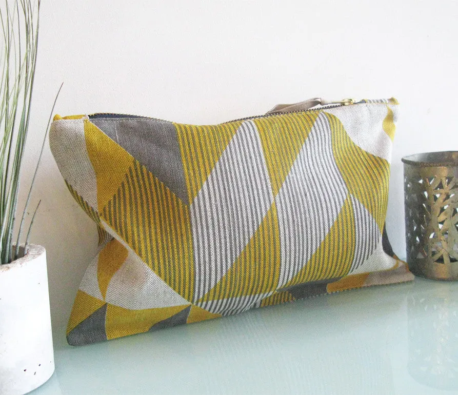 Trigonometry pouch: Yellow, Grey