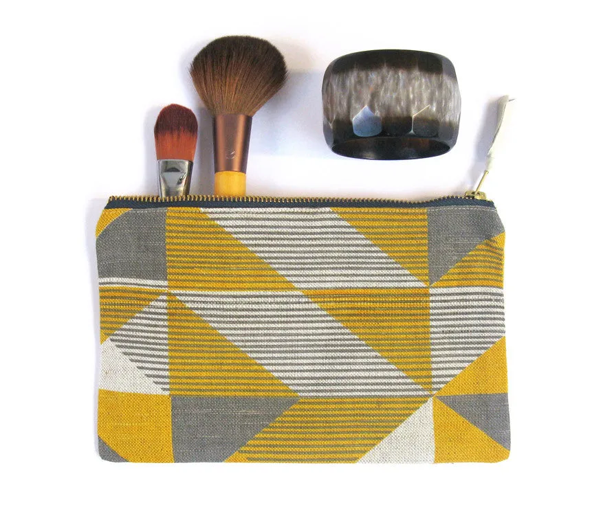 Trigonometry pouch: Yellow, Grey
