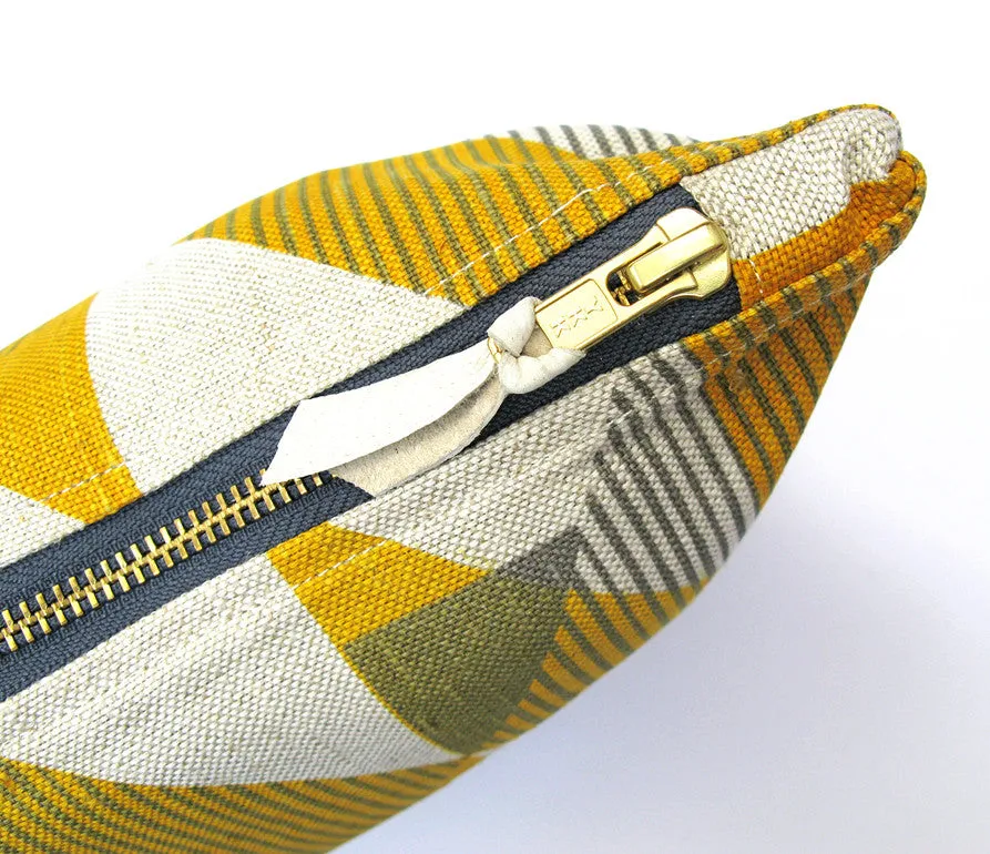 Trigonometry pouch: Yellow, Grey