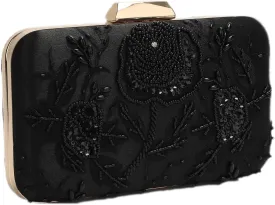 UBORSE Embroidery Sequins Beaded Clutch Evening Bags for Women Formal Party Wedding Purses