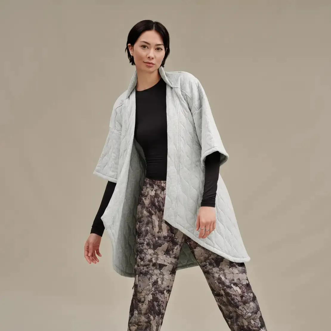 UGG Zellwood Quilted Wrap, Grey Heather