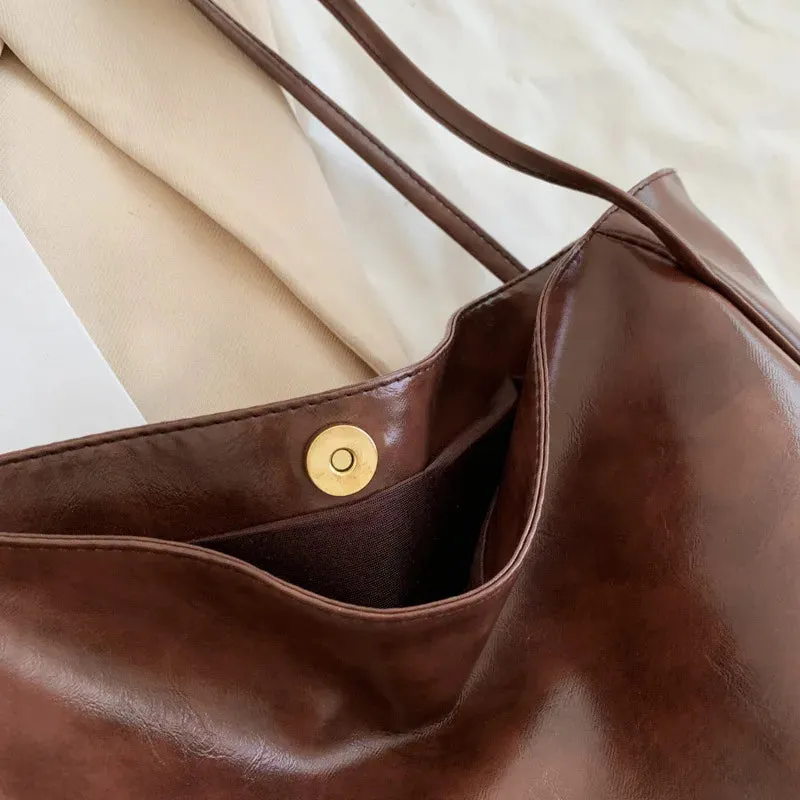 VAIGE Vintage Charm Soft Vegan Leather Nova Tote Bag