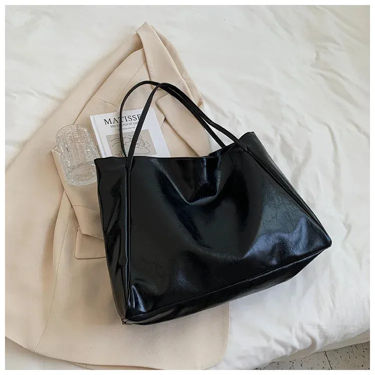 VAIGE Vintage Charm Soft Vegan Leather Nova Tote Bag