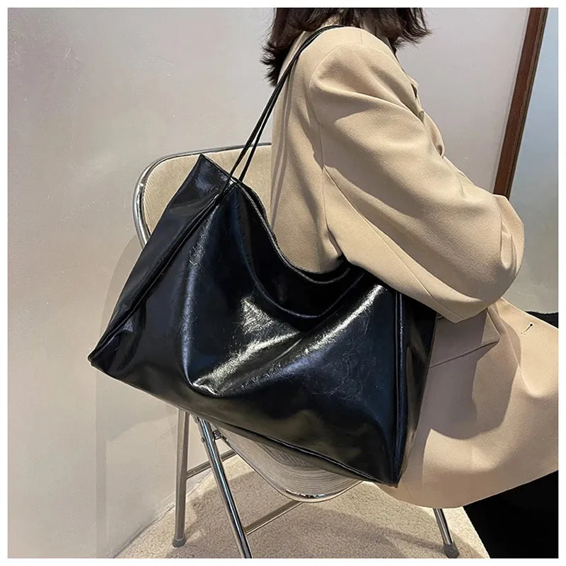 VAIGE Vintage Charm Soft Vegan Leather Nova Tote Bag