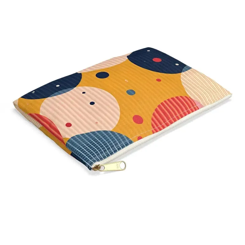 Vibrant Geometric Accessory Pouch for Bold Looks