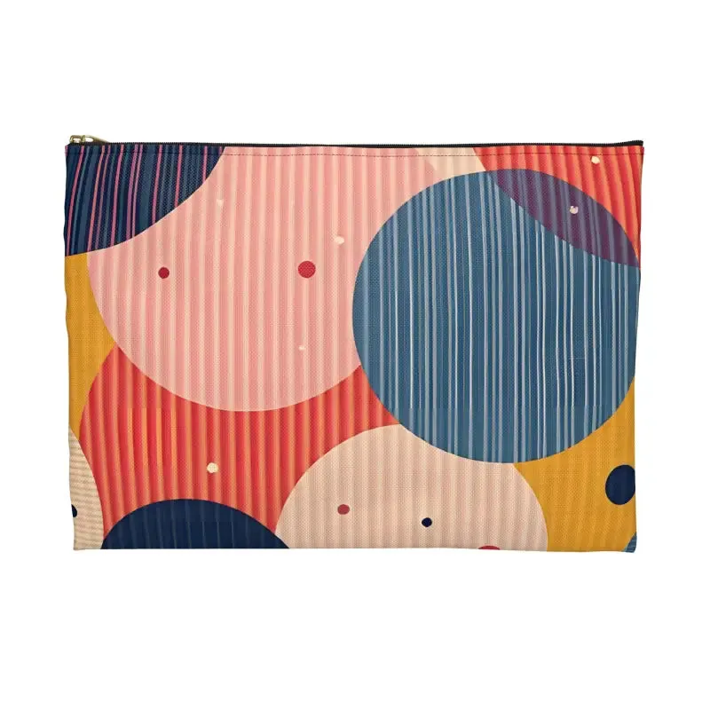 Vibrant Geometric Accessory Pouch for Bold Looks