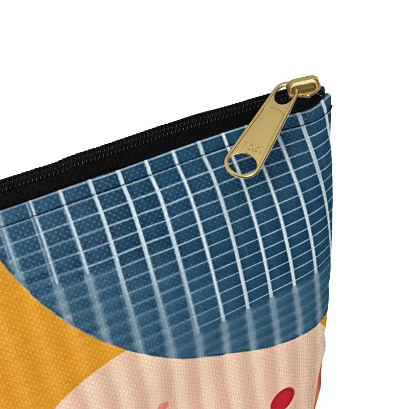 Vibrant Geometric Accessory Pouch for Bold Looks