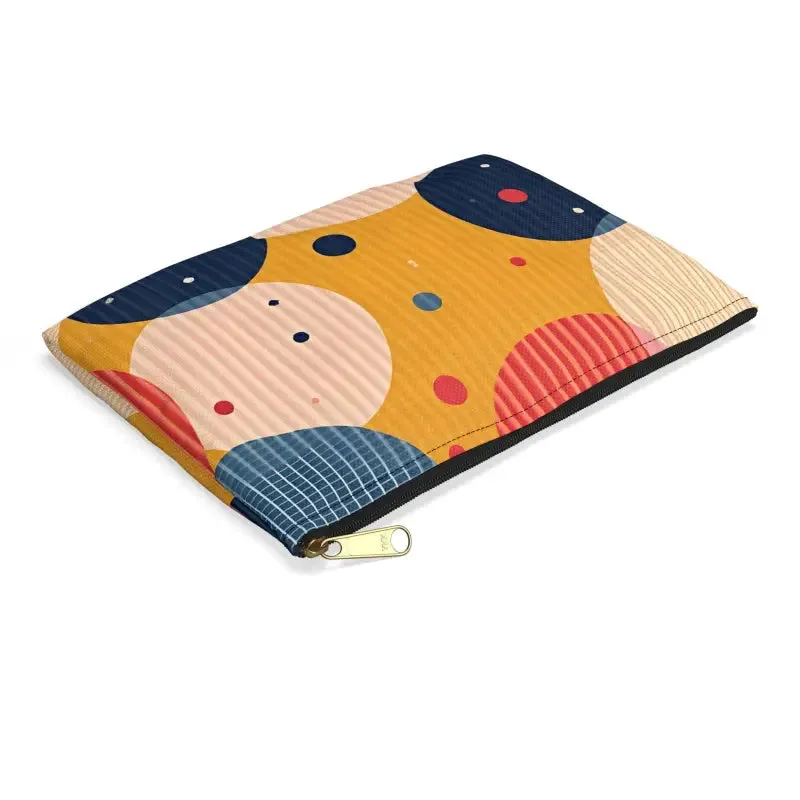 Vibrant Geometric Accessory Pouch for Bold Looks