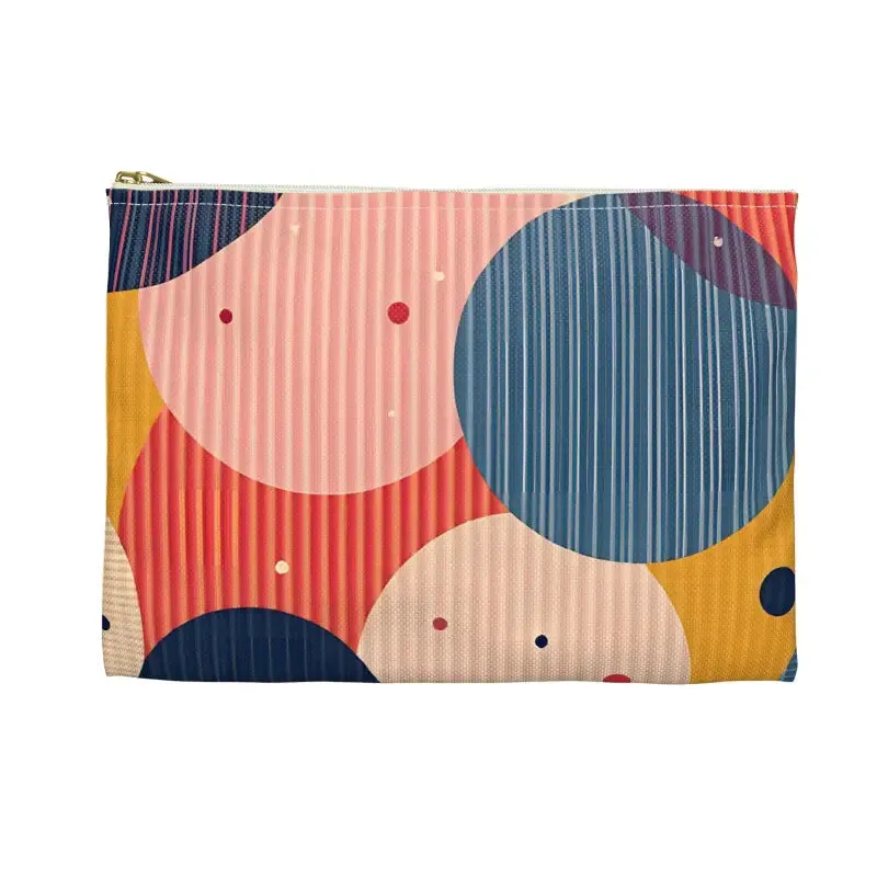 Vibrant Geometric Accessory Pouch for Bold Looks