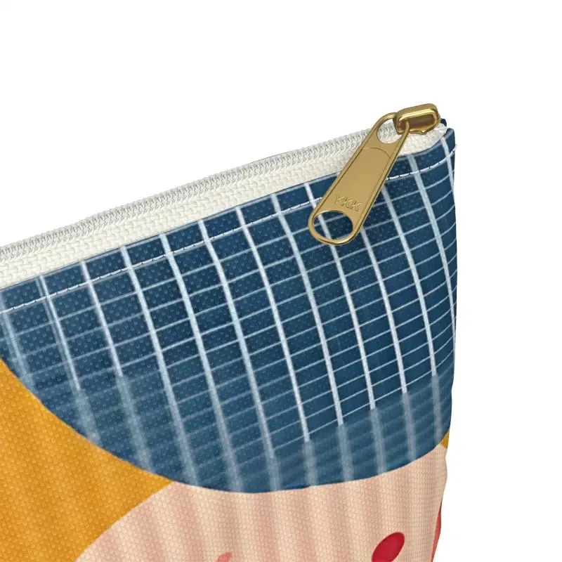 Vibrant Geometric Accessory Pouch for Bold Looks