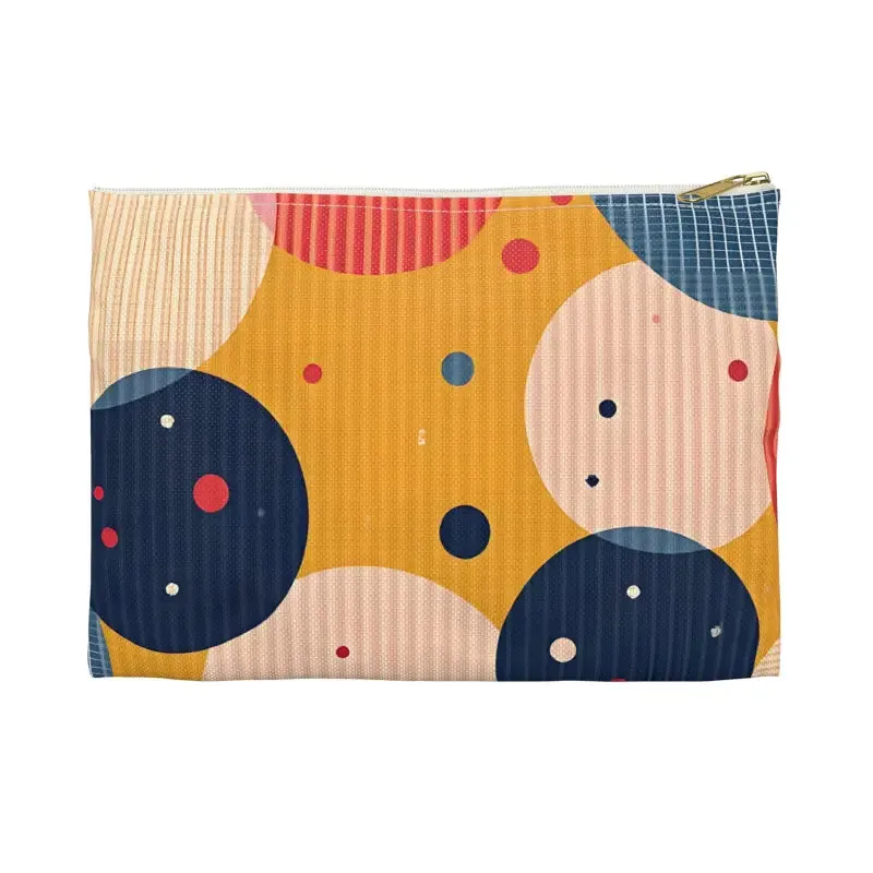 Vibrant Geometric Accessory Pouch for Bold Looks
