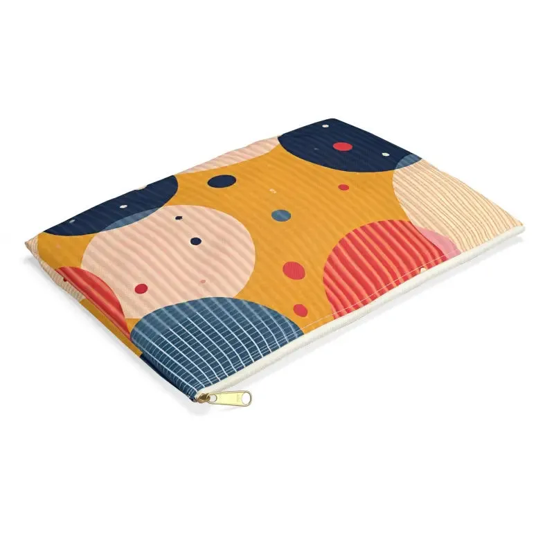 Vibrant Geometric Accessory Pouch for Bold Looks