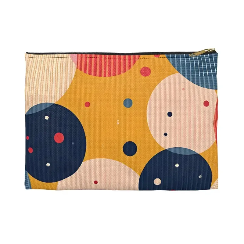 Vibrant Geometric Accessory Pouch for Bold Looks