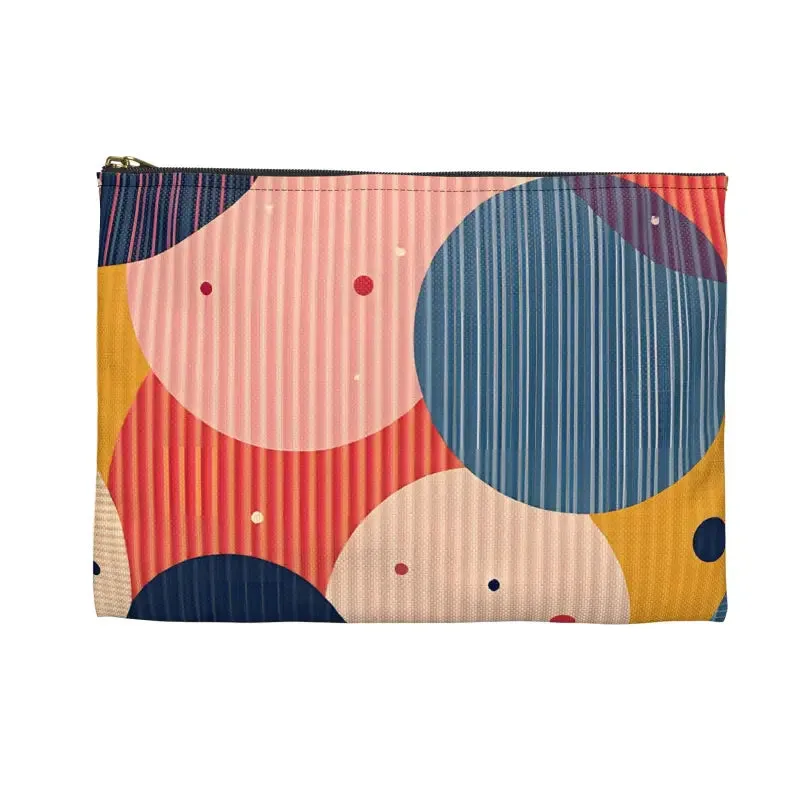 Vibrant Geometric Accessory Pouch for Bold Looks