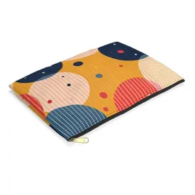 Vibrant Geometric Accessory Pouch for Bold Looks