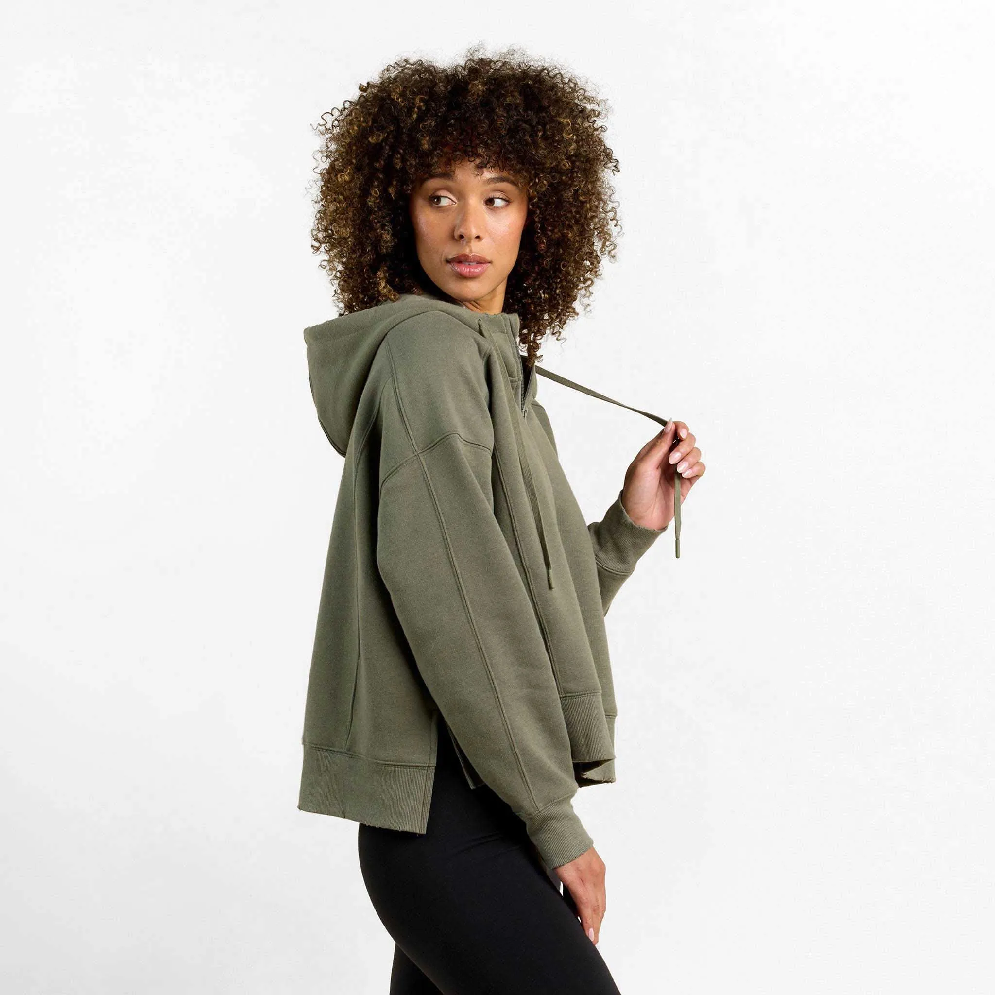 Vintage Fleece Downtime Quarter-Zip | Olive