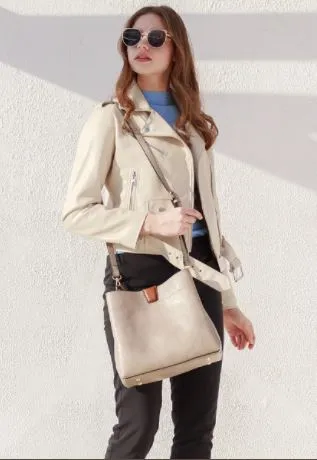 Warm Grey Satchel