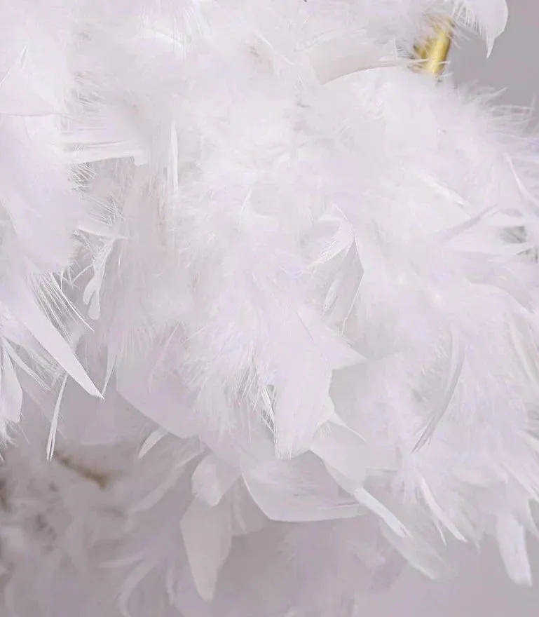 Warm Romantic Creative Crown Feather Lamp