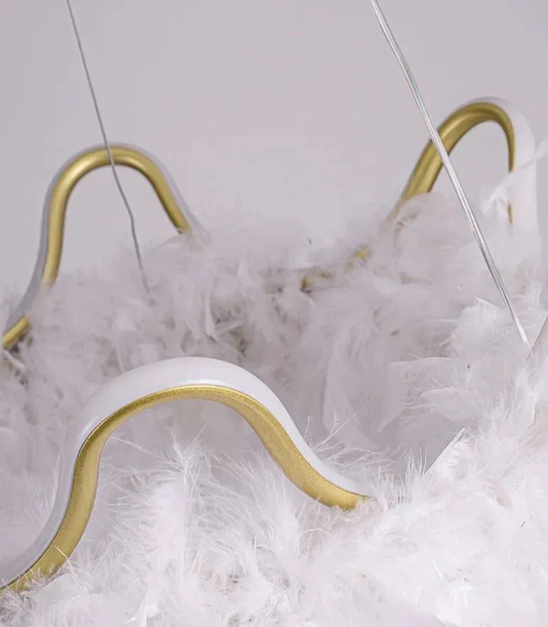 Warm Romantic Creative Crown Feather Lamp