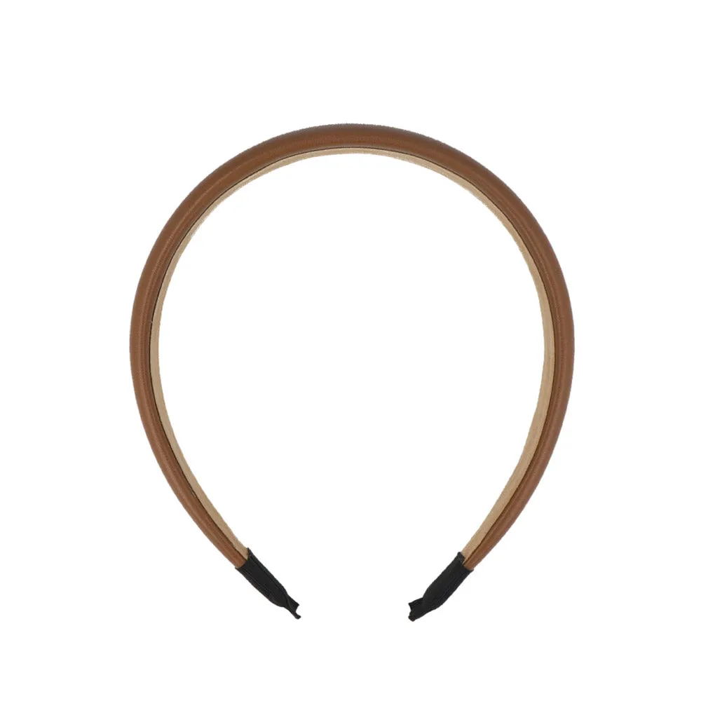 Wide Faux Leather Headband